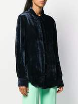 Thumbnail for your product : Sies Marjan button-down velvety shirt