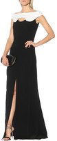Thumbnail for your product : Roland Mouret Elly double wool-crepe gown