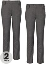 Thumbnail for your product : Top Class Girls Jean Style Trousers (2 Pack)