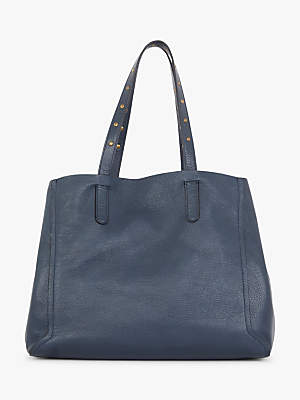 Gerard Darel Simple 2 Leather Tote Bag, Mid Blue
