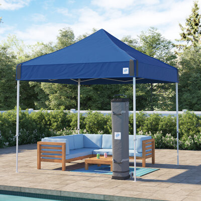 E-Z UP Vantage 10 Ft. W x 10 Ft. D Steel Pop-Up Canopy