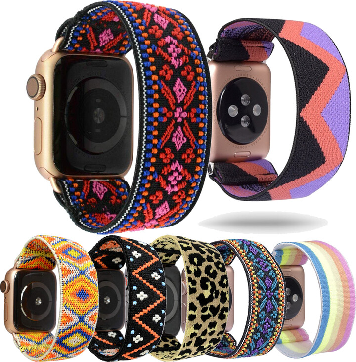 apband Scrunchie Strap for apple watch band 40mm 44mm45mm/41mm 42mm 38mm iwatch women girl Stretchy bracelet apple watch 5 4 3 SE 6 7
