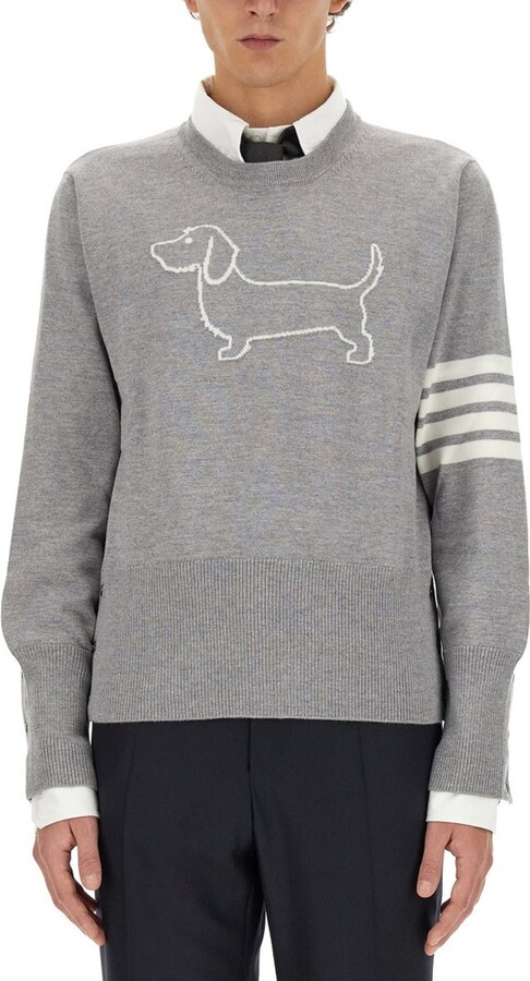 Thom Browne 4-Bar Stripe Crewneck Jumper