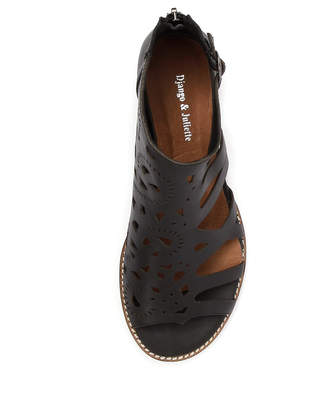 Django & Juliette New Radar Black Womens Shoes Casual Sandals Sandals Flat