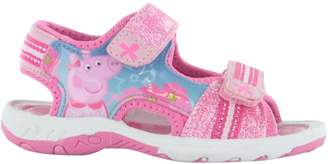 Peppa Pig Girls Glitter Sport Sandal Beach Walking Childrens Shoes UK Size 6