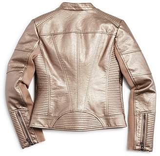 Aqua Girls' Faux Leather Jacket, Big Kid - 100% Exclusive
