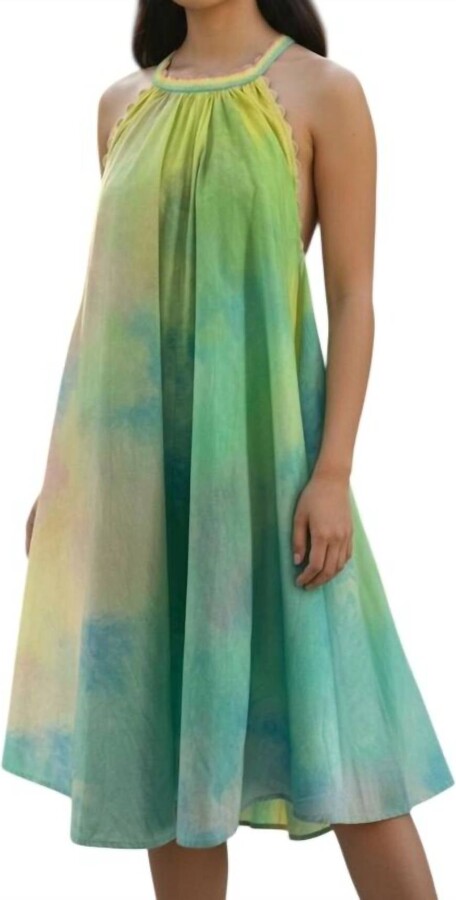 Bl Nk Women's Dorissa Halter Mini Sleeveless Dress In Green