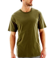 Thumbnail for your product : JCPenney Stafford Cotton Lightweight Color Crewneck T-Shirt