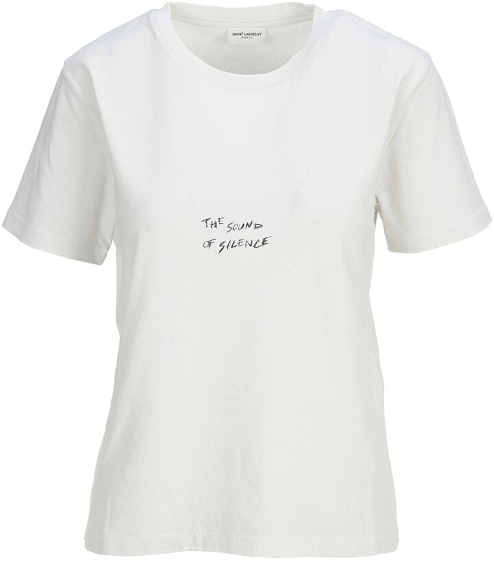 saint laurent white tee