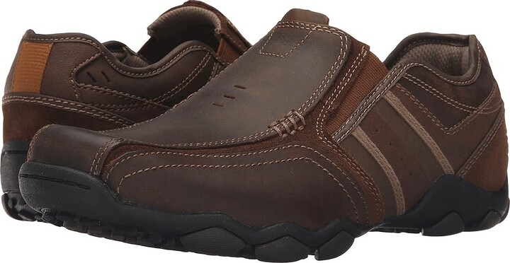 Skechers Fit Zinroy Brown Leather) Men's Shoes - ShopStyle Slip-ons & Loafers
