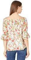 Thumbnail for your product : CeCe 3/4 Sleeve Off-the-Shoulder Garden Flora Top
