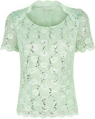 Jacques Vert Scoop Neck Stretch Lace Top
