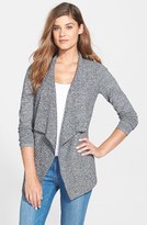 Thumbnail for your product : Chaus Marled Drape Front Cardigan