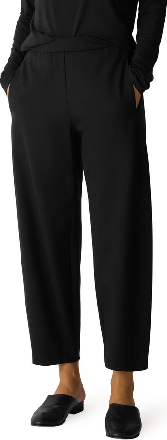 Eileen Fisher Double Knit Lantern Ankle Pants