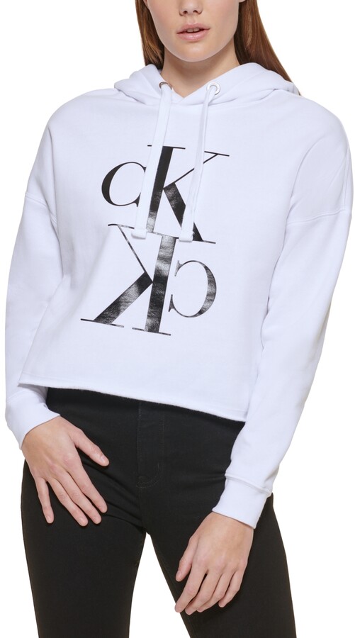 Calvin Klein Jeans White Women's Sweatshirts & Hoodies | Shop the 