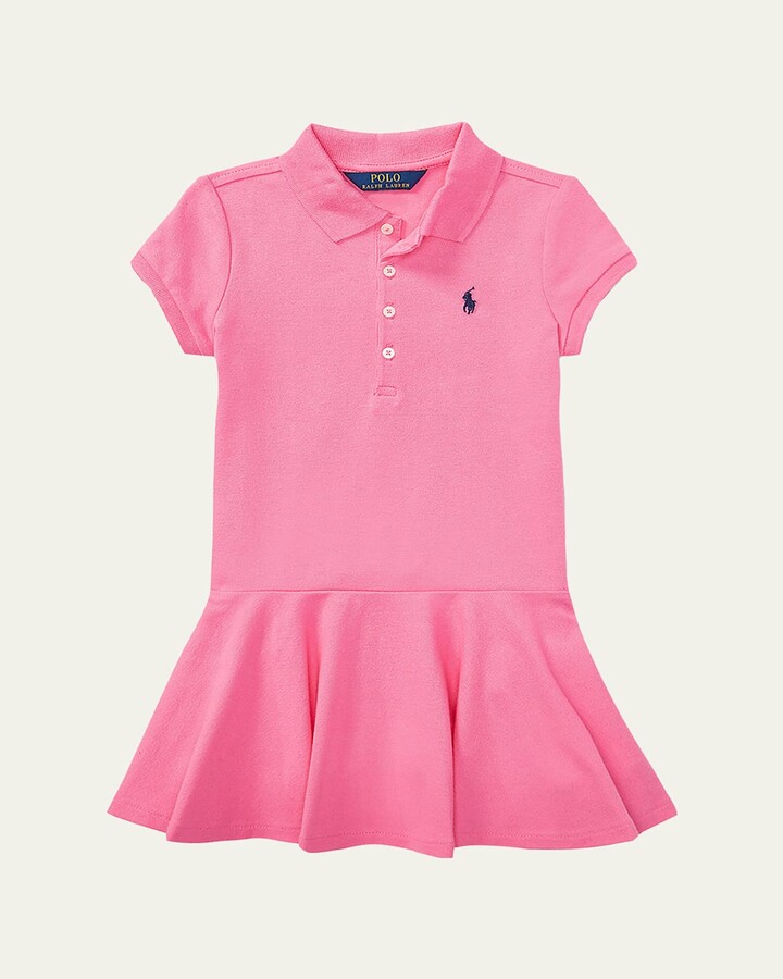 Ralph Lauren Kids Girl's Stretch Cotton Mesh Polo Dress, Size 2-6X