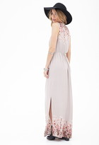 Thumbnail for your product : Forever 21 Contemporary Painted Floral Maxi Dress