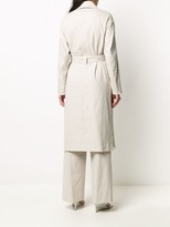 Thumbnail for your product : Vince Linen Side Slit Trench Coat