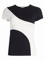 Thumbnail for your product : Akris Punto Graphic Colorblock Fitted Tee
