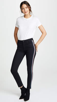 Mother MOTHER High Waisted Looker Ankle Jeans with Fraying