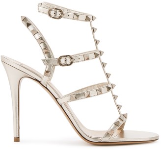 3 inch gold heels uk