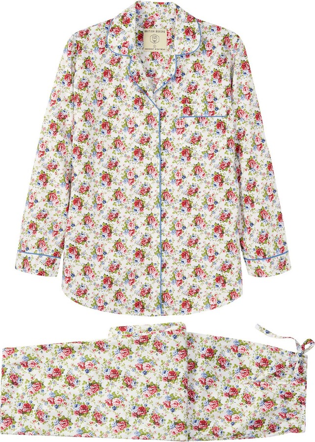 British Boxers - Women's Rosy Posy Pyjama Set - ShopStyle Pajamas