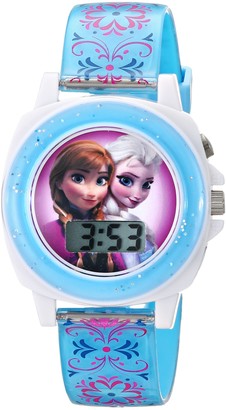 Accutime Kids' FZN3588 Frozen Anna and Elsa Blue Watch