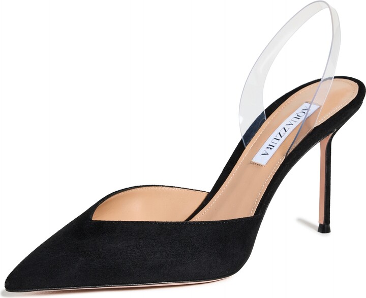 Aquazzura V Plexi Sling 85 Pumps - ShopStyle