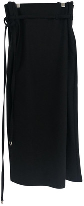 Womens Skirts Lemaire Skirts Lemaire Wool Skirt With Drape in Nero Black 