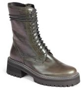 Thumbnail for your product : Ann Demeulemeester Leather Mid-Calf Combat Boots