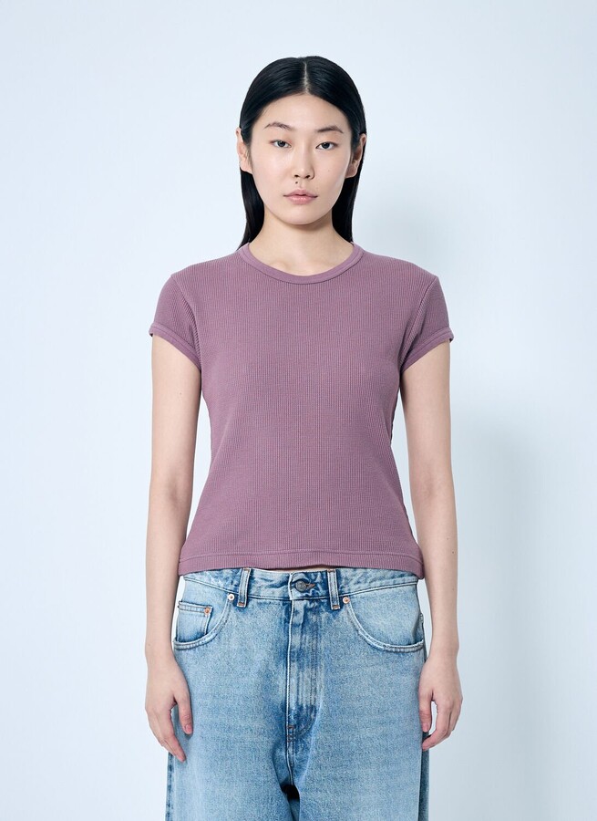 Acne Studios Thermal T-shirt - Woman T-shirts Purple S
