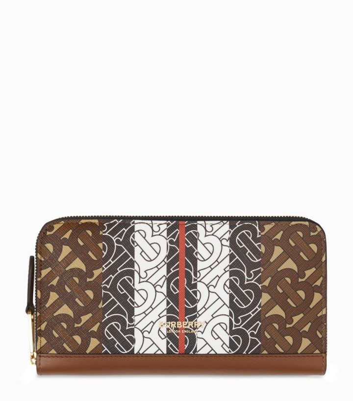 Burberry Monogram Print ZipAround Wallet ShopStyle
