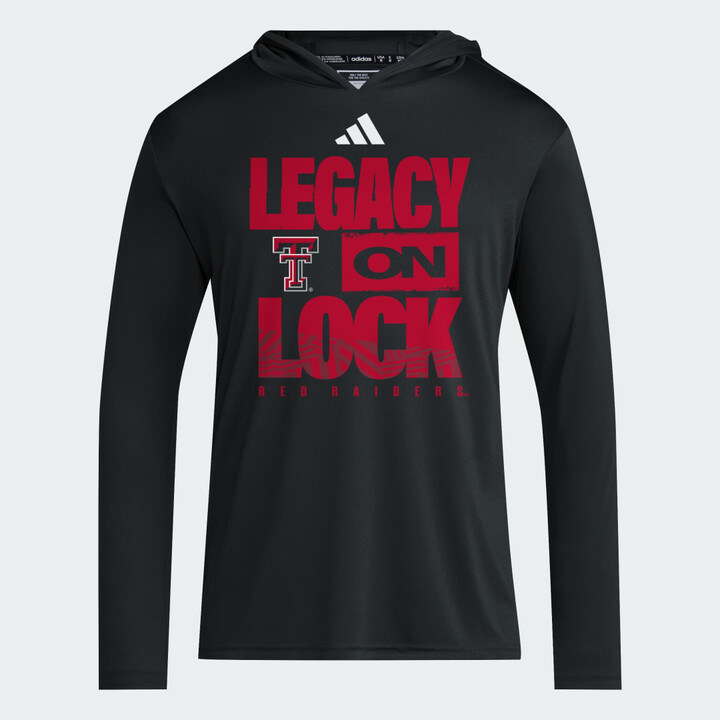 adidas Texas Tech Red Raiders 2026 Legacy On Lock March Madness D4T Long Sleeve Hoodie