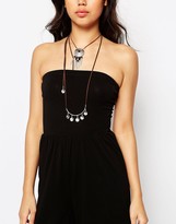 Thumbnail for your product : ASOS Bandeau Jersey Jumpsuit with Wide Leg