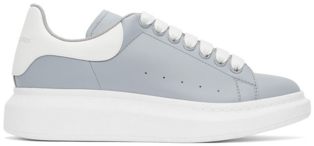 alexander mcqueen grey suede trainers