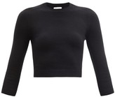 Thumbnail for your product : JoosTricot Cropped Cotton-blend Sweater - Black