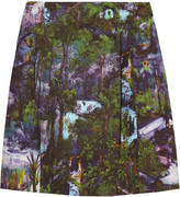 Thumbnail for your product : Carven Printed cotton-blend crepe skirt