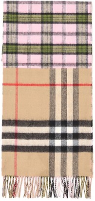 Burberry Fringed Checked Scarf - ShopStyle Accessories