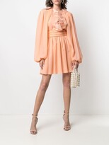 Thumbnail for your product : Giambattista Valli Silk Puff Sleeve Dress