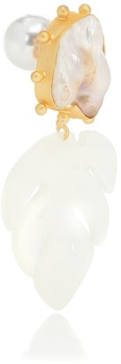 PEET DULLAERT Saba 14kt gold-plated and pearl earrings
