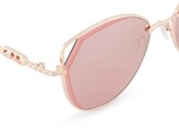 Thumbnail for your product : Dune London Girona Metal Sunglasses - Rose Gold