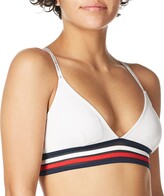 Thumbnail for your product : Tommy Hilfiger Women's Cotton Mesh Triangle Bralette Bra