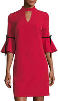 Thumbnail for your product : Julia Jordan Bell-Sleeve Cutout-Detail Dress