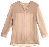 Thumbnail for your product : J Brand Juliette collarless sheer blouse