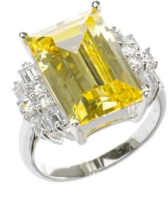 Kenneth Jay Lane Prong Set Faceted CZ Ring