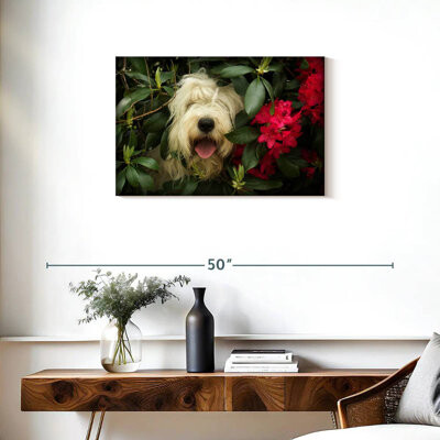 Ebern Designs Brampt Hiding Sheep Dog