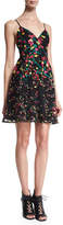 Thumbnail for your product : Elie Saab Sleeveless Embroidered Fit-and-Flare Dress