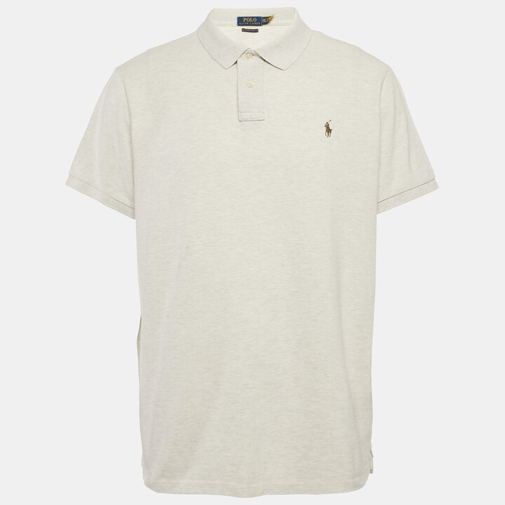 Polo Ralph Lauren Grey Cotton Pique Slim Fit Polo T-Shirt XXL