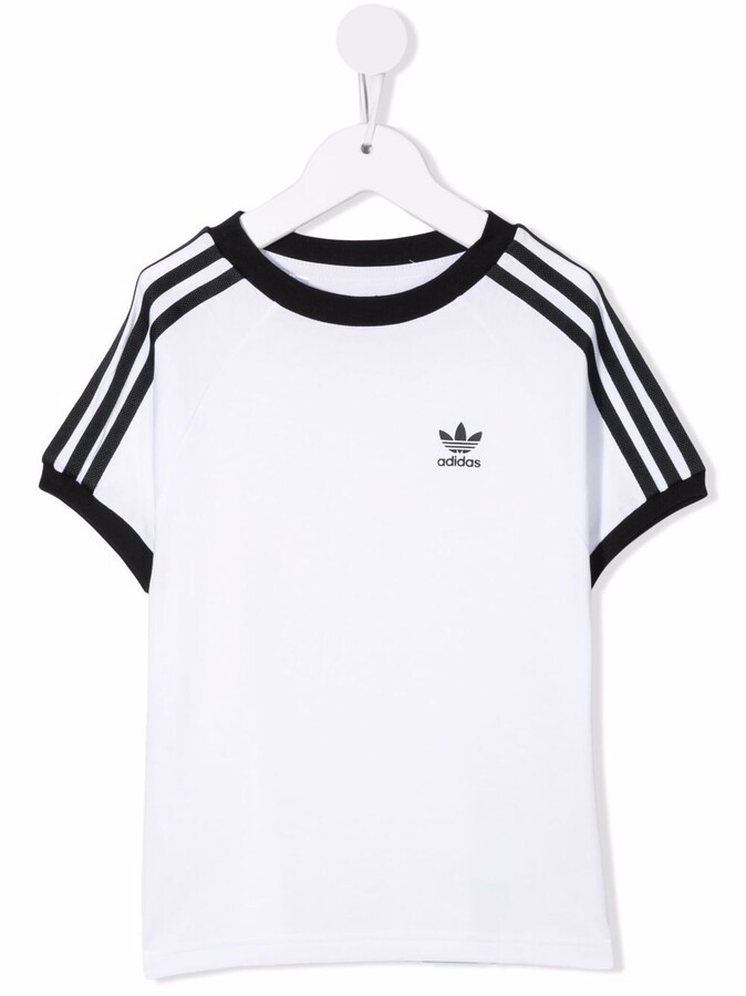 Adidas Originals Kids striped-sleeve T-shirt - ShopStyle Boys' Tees