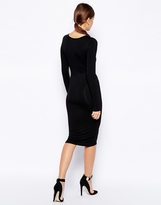 Thumbnail for your product : AX Paris Body-Conscious Midi Dress with Caviar Bead Detail